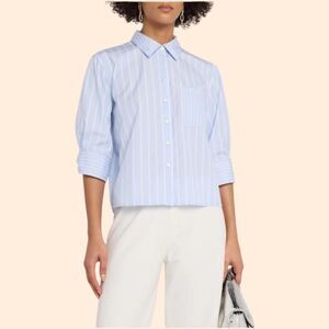 La Ligne Striped Button Front Shirt